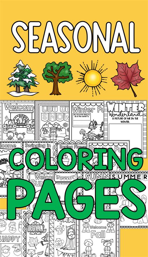 Seasonal Coloring Pages Autumn Activities For Kids Autumn Activities