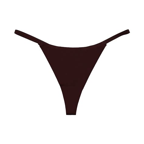 Rpvati Womens Low Rise Underwear Panties Sexy Thongs For Women T Back