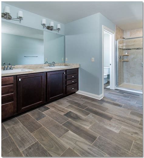 Grey Wood Floors Bathroom Flooring Designs