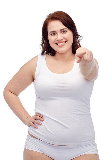 手势减肥人的微笑的轻加上大小的女人穿着内衣展示高清图片下载 正版图片300584881 摄图网
