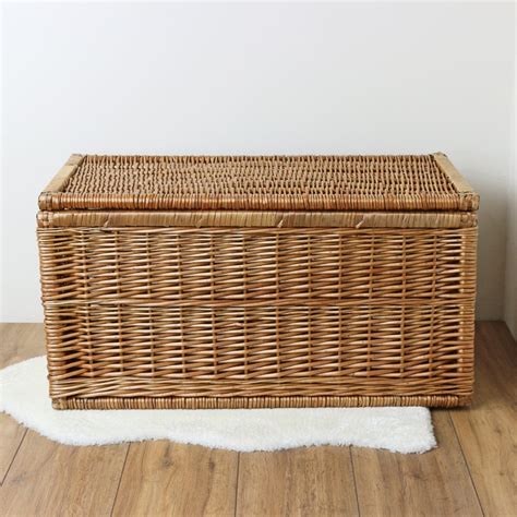 Natural Wicker Storage Trunk The Basket Company