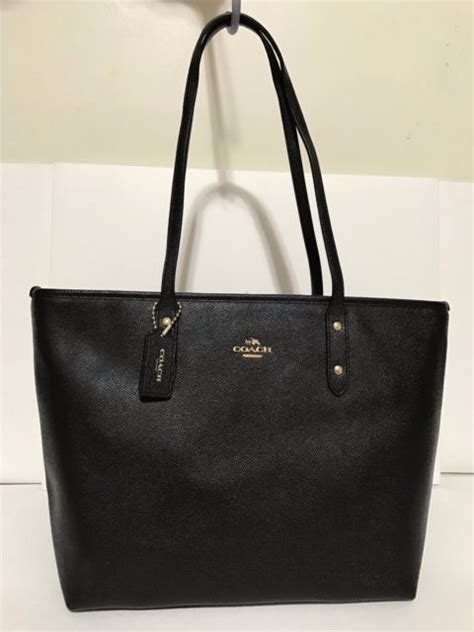 Coach City Lether Handbag Black F58846 For Sale Online Ebay