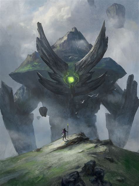 Colossal Behemoths Creativity Post Dark Fantasy Art Creature