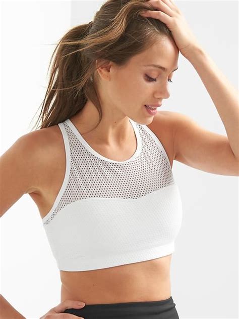 Low impact sports bras are also ideal for gentle everyday walks around the neighborhood and on the treadmill—just not power walking. Low impact mesh sports bra - GAP FIT | Mesh sports bra ...