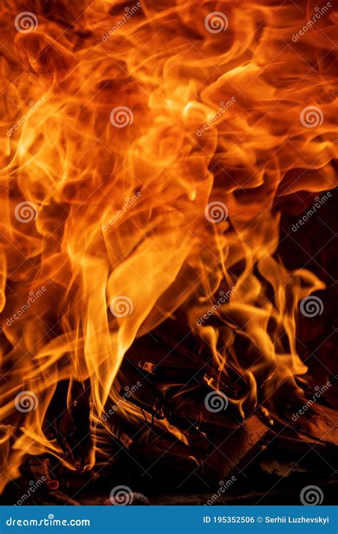 Fire Flames On A Black Background Blaze Fire Flame Texture Background