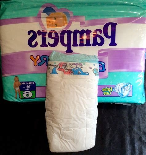 Vintage Pampers Baby Dry Diaper Size 6 Xl Germ
