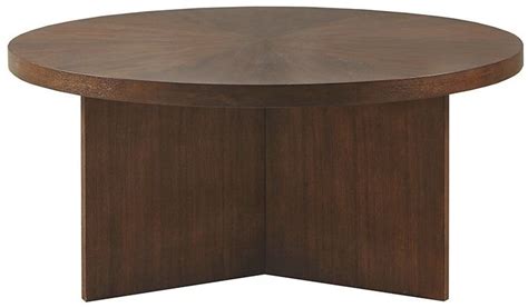 Olliix By Martha Stewart Sadie Brown Round Coffee Table Bob Mills