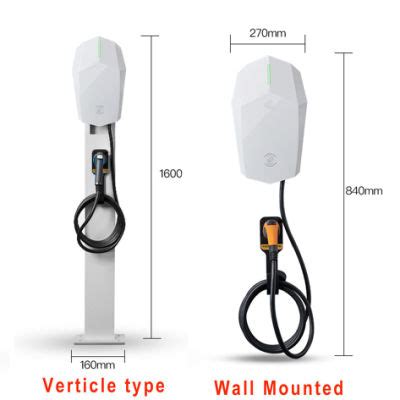 Electric Car Floor Standing Ev Charging Station Gb T Kw Evse Stand