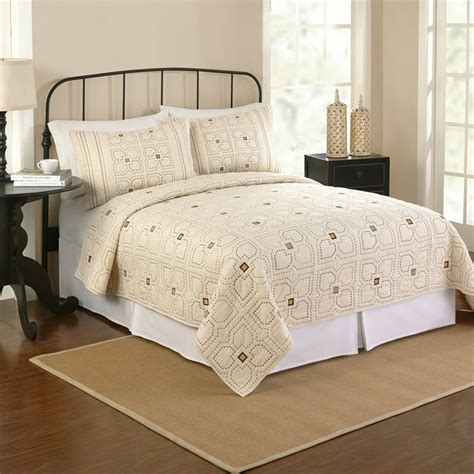 Better Homes And Gardens Orion Fullqueen Quilt Off White Walmart