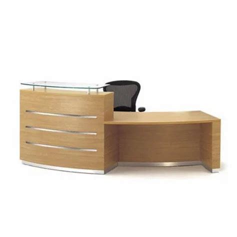 Brown Modular Wooden Reception Desk At Rs 1200 In Pune Id 20514243688