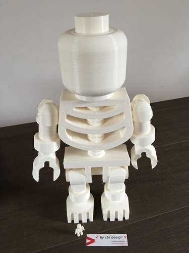 3d Printed Giant Lego Skeleton By By Ctrl Design Pinshape