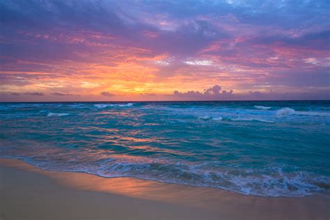 Sea Surf Sunrise Waves Sand Ocean Beach Wallpaper 5969x3985 336100