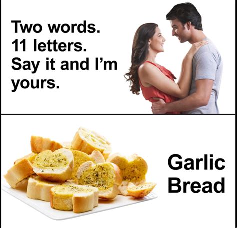 garlic bread three words eight letters know your meme
