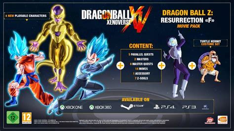 And nintendo switch which will be released on september 24, 2021. Dragon Ball Fusion: Dragon Ball Xenoverse Pack DLC 3