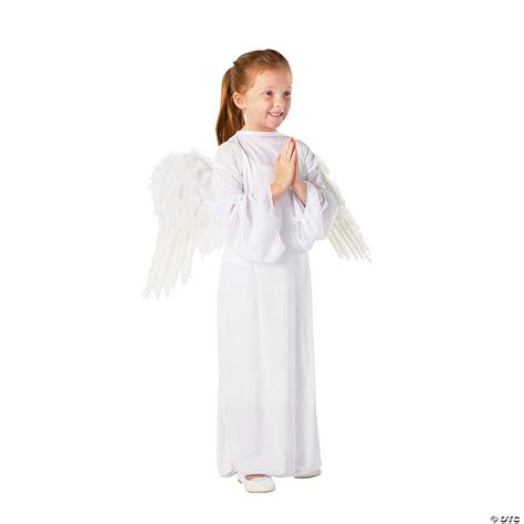 Kids Sm White Angel Gown With Wings 2 Pc