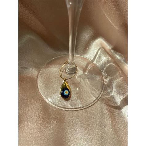 Evil Eye 6pcs Wine Glass Charm Set Buy Online At Persian Basket