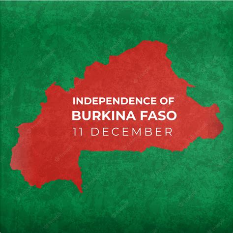 Premium Vector Happy Independence Day Burkina Faso