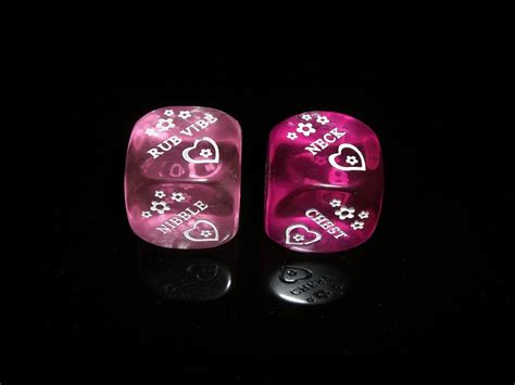 2x crystal purple novel dices sexy dice adult fun game for lovers bachelor party ebay