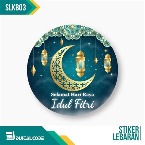 Jual Slkb03 Stiker Label Parcel Toples Kue Lebaran Idul Fitri Bentuk