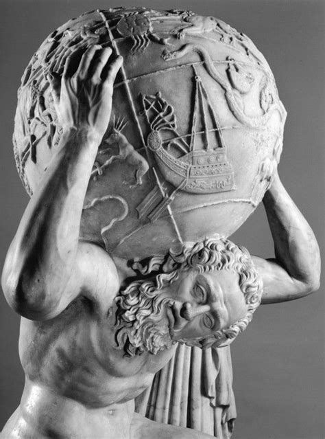 Atlas Detail The Farnese Collection National Archaeological Museum