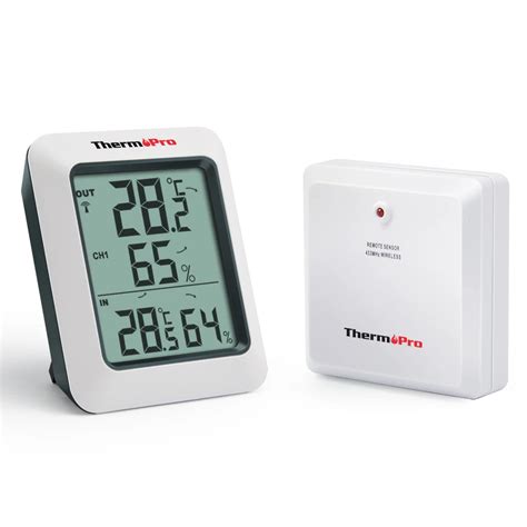 Thermopro Tp60 60m Wireless Digital Hygrometer Indoor Outdoor