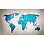 World Map Blue Color Free Printable Wall Art –