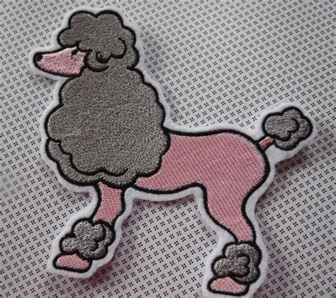Poodle Patch Poodle Skirt Iron On Patch Poodle Ts Etsy New Zealand