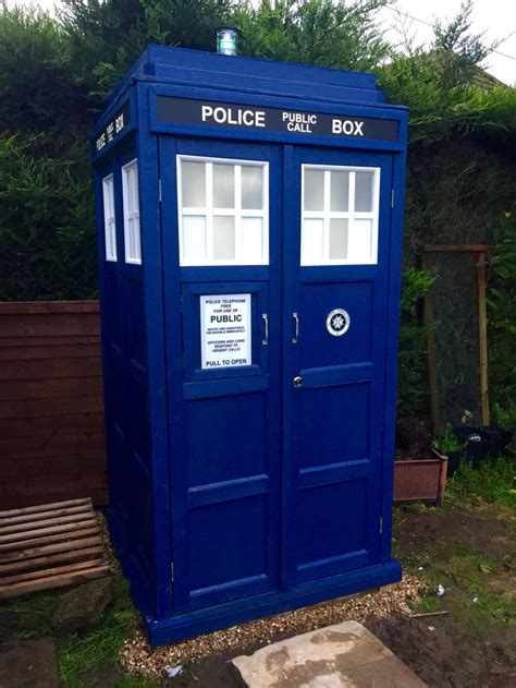 Garden Tardis Converted To A Fully Usable Loo Outhouse Shed Of The