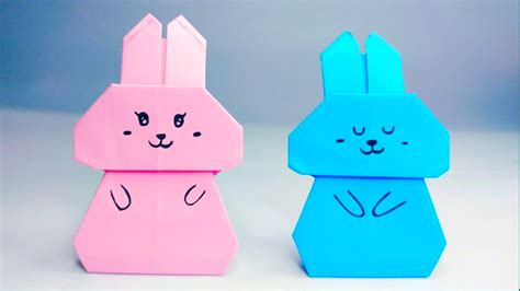 origami rabbit diy paper rabbit how to make a paper rabbit youtube