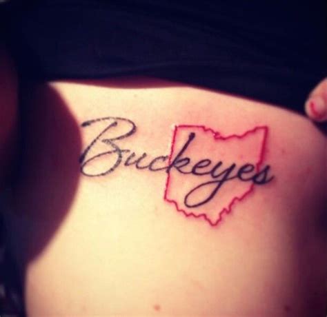 Created on red shirt with white silhouettes. 73 Pride-Evoking Ohio State Buckeye Tattoos - TattooBlend - Your Source for Tattoo Designs and ...