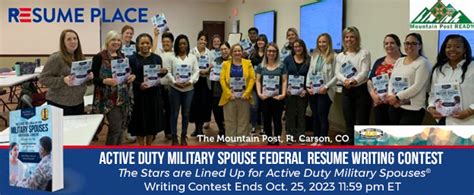 Military Spouse Federal Resume Writing Contest Resume Place