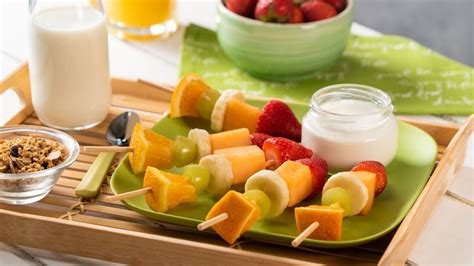 Brochetas De Frutas Con Yoghurt Casero YouTube