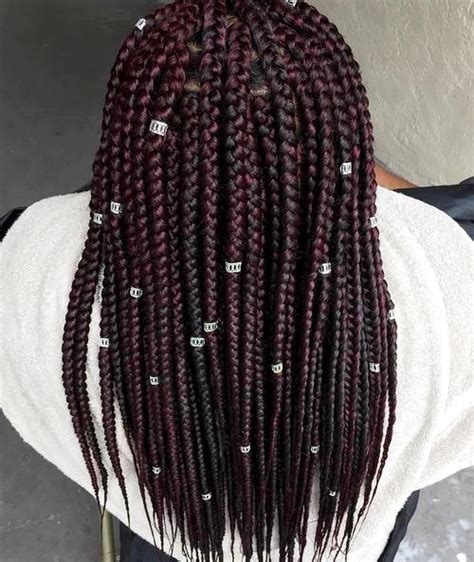 Nice 31 kids braided hairstyles with beads for your toddler girl. 20 Best Looks Featuring Big Box Braids and Their Close-Up ...