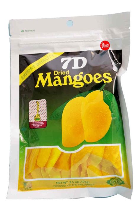7D Dried Mangoes 100g - My Asian Grocer