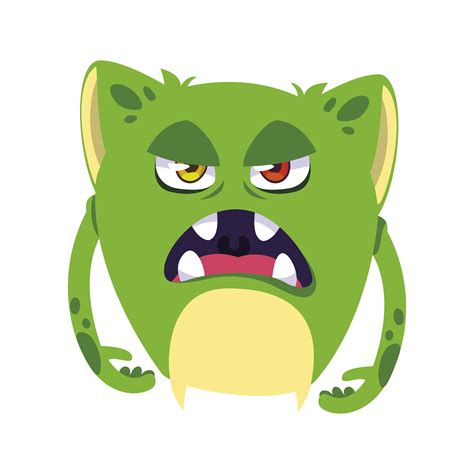 Funny Monster Comic Character Avatar 652980 Vector Art At Vecteezy