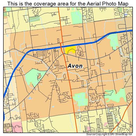 Aerial Photography Map Of Avon Oh Ohio