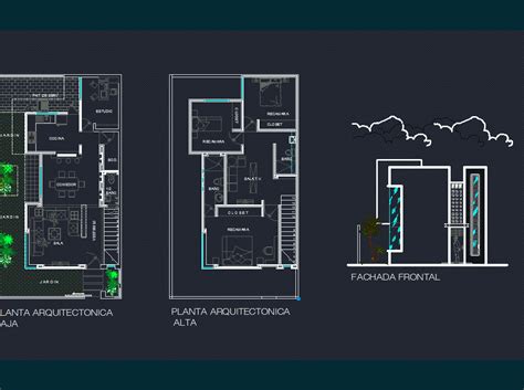 House Plans Room 2 Levels Dwg Plan For Autocad Designs Cad