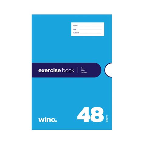 Winc Exercise Book A Unruled Pages Winc