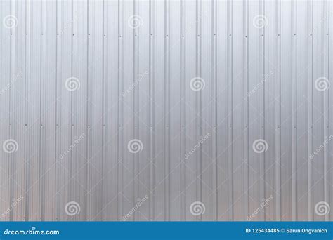 Corrugated Aluminium Metal Sheet Texture Background Stock Image