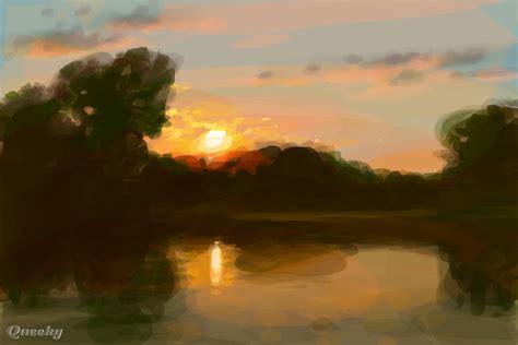 Sunrise ← A Landscape Speedpaint Drawing By Viridian Queeky Draw