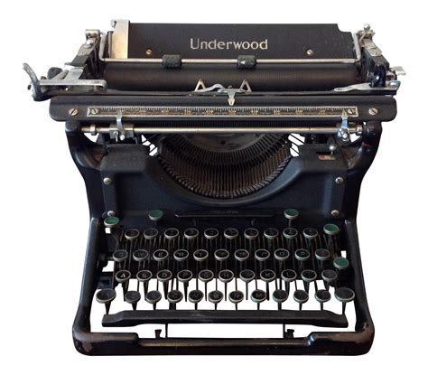 The underwood #5 noiseless manual portable typewriter is one of the most recognized portables today the underwood family, a successful manufacturer of ribbons and carbon paper, started out originally old drawband removed. Antique Underwood Typewriter - Underwood No 6 | Chairish