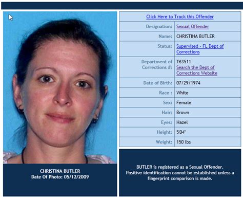 Christina Lin Butler Tampa Florida Arrested Oct 2007 Teacher