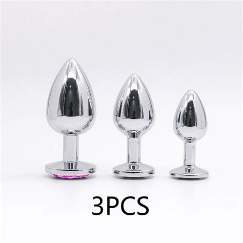 3 pack stainless steel anal plug metal butt plug sextoy etsy