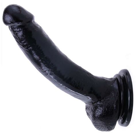 Real Feel Suction Cup Black Dildo 10 Inch Sex Toy Flesh Ebay