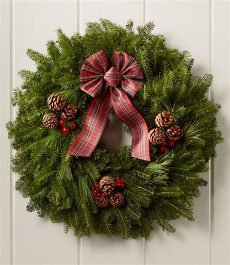 Tartan Christmas Fir Wreath Christmas Wreaths Diy Easy Fresh