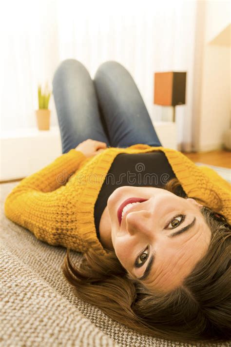 Relaxing In The Sofa Stock Photo Image Of Relaxation 58796068