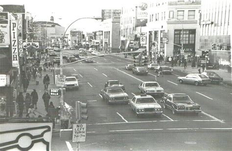 1970 s style flushing main street queens nyc queens ny city scene