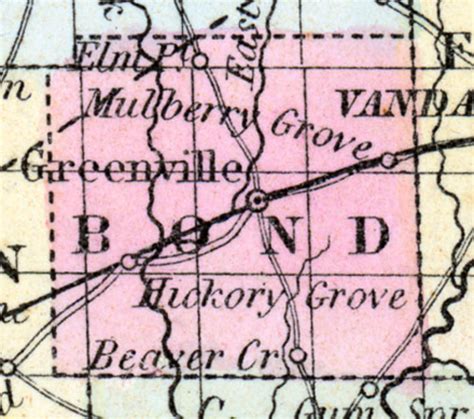 Bond County Illinois 1857 House Divided