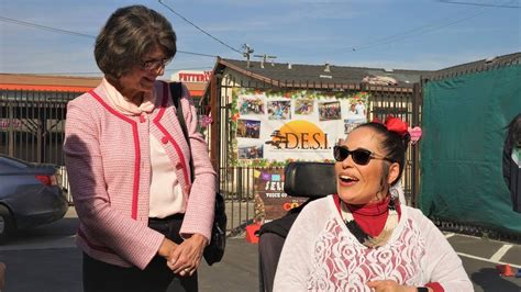 u s congresswoman lucille roybal allard visits d e s i in east los angeles youtube