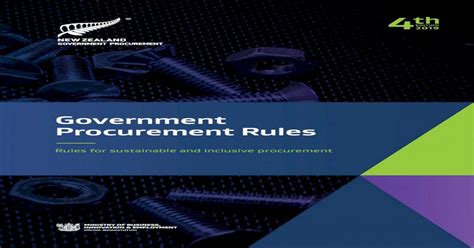 Government Procurement Rules Procurement Process These Rules Are